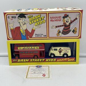 Corgi “The Bash Street Kids” Double Decker AEC Bus & Morris J Van, NIB, 1990, #